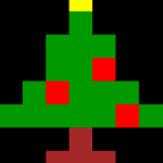 Christmas Tree pixels, Yuletide greeting