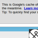 View a webpage on Google cache