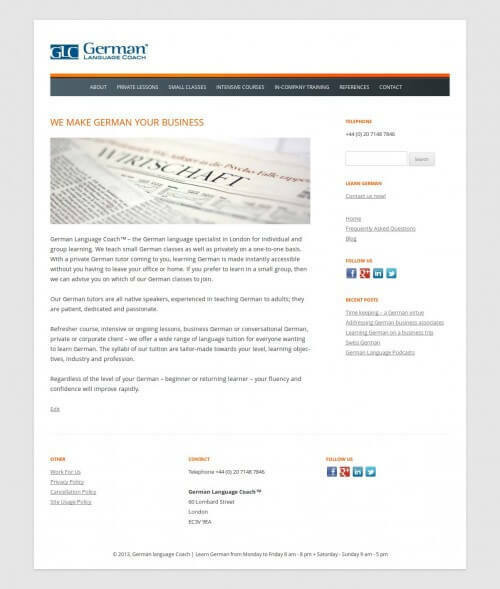 New site launched! languageclinic.co.uk. AI Search (GEO) & SEO Expert German Language Coach | Personal, professional german lessons with a native German tutor
