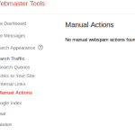 New Google Webmaster Tool, “Manual actions”. AI Search (GEO) & SEO Expert Manual actions, Google Webmaster Tools, Peter Mahoney