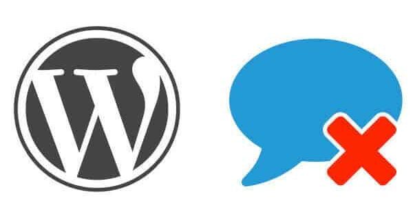 Turn off comments in WordPress